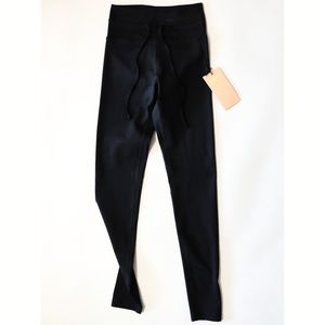 NWT 100% recyclable Black tights with drawstring